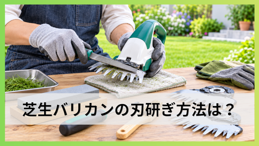 芝生バリカンの刃研ぎ方法は？道具の選び方と替刃交換の判断基準