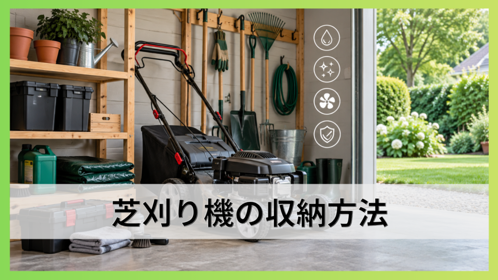 芝刈り機の収納方法を徹底解説｜置き場所と長期保管の注意点